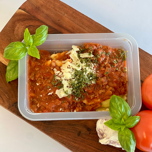 Slow Cooked Pork & Beef Ravioli with Napoli Sauce