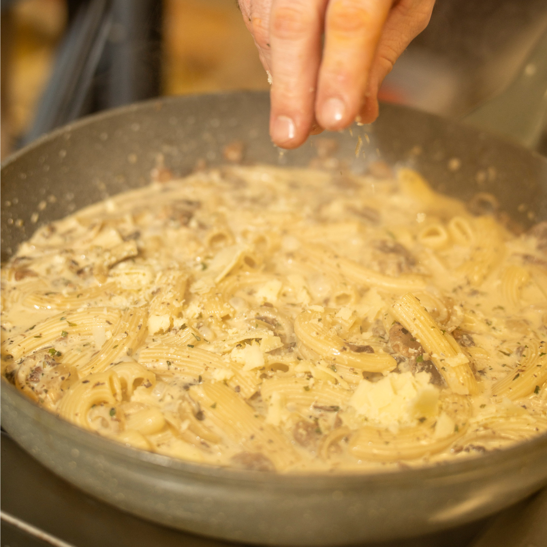 Fresh Pasta with Mushroom Truffle Sauce - Ready to Eat Meal