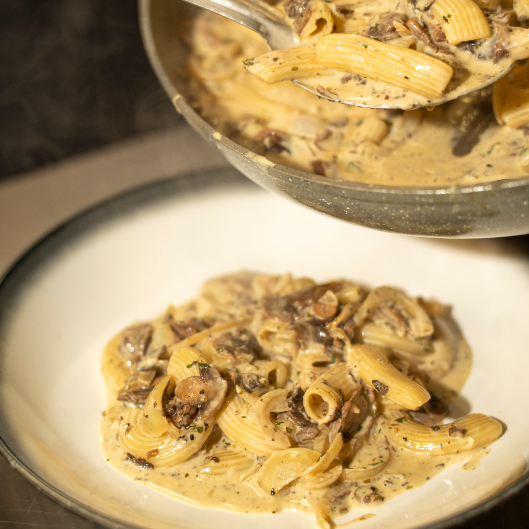 Fresh Pasta with Mushroom Truffle Sauce - Ready to Eat Meal